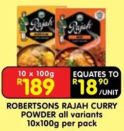 Shoprite ROBERTSONS RAJAH CURRY POWDER offer