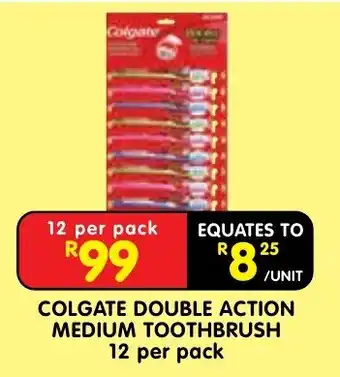 Shoprite Colgate Double Action Medium Toothbrush offer