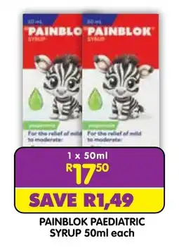 Shoprite PAINBLOK PAEDIATRIC SYRUP offer