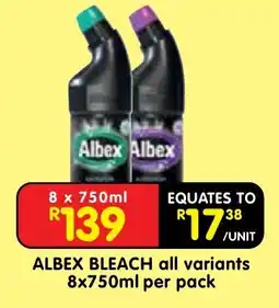 Shoprite ALBEX BLEACH offer