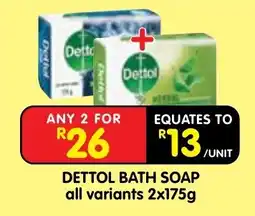Shoprite Dettol Bath Soap offer