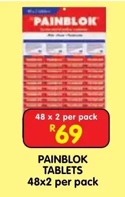 Shoprite PAINBLOK TABLETS offer