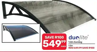 Duolite 1.2m Awning