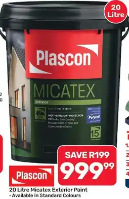 Pick n Pay Hypermarket Plascon Micatex Exterior Paint offer