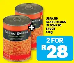 Usave UBRAND Baked Beans in Tomato Sauce offer