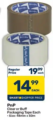 Pick n Pay Hypermarket PnP Clear or Buff Packaging Tape offer