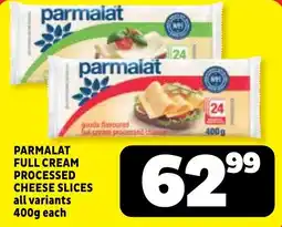 Usave PARMALAT FULL CREAM PROCESSED CHEESE SLICES offer