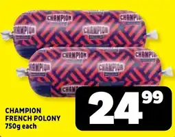 Usave CHAMPION FRENCH POLONY offer