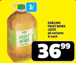 Usave Darling Fruit Worx Juice offer