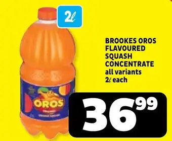 Usave BROOKES OROS FLAVOURED SQUASH CONCENTRATE offer