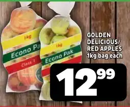 Usave Econo Pak Golden Delicious/Red Apples offer