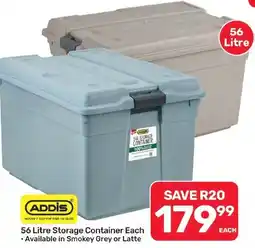 Pick n Pay Hypermarket ADDIS 56 Litre Storage Container offer