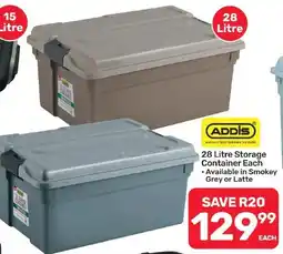 Pick n Pay Hypermarket ADDIS 28 Litre Storage Container offer