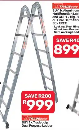 Pick n Pay Hypermarket Tradequip Dual Purpose Ladder offer