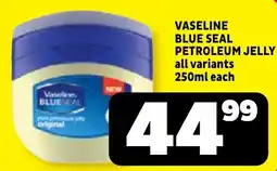 Usave Vaseline Blue Seal Petroleum Jelly offer