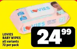 Usave LOVIES BABY WIPES offer
