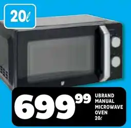 Usave Ubrand Manual Microwave Oven offer