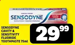 Usave SENSODYNE CAVITY & SENSITIVITY FLUORIDE TOOTHPASTE offer