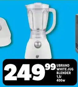 Usave UBRAND WHITE JUG BLENDER offer