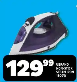 Usave UBRAND NON-STICK STEAM IRON offer
