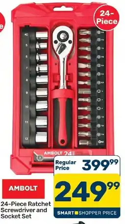 Pick n Pay Hypermarket AMBOLT 24-Piece Ratchet Screwdriver and Socket Set offer