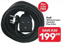 Pick n Pay Hypermarket PnP 10A Extension Cord offer