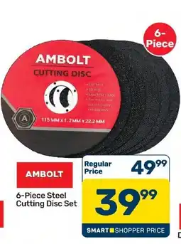 Pick n Pay Hypermarket AMBOLT 6-Piece Steel Cutting Disc Set offer