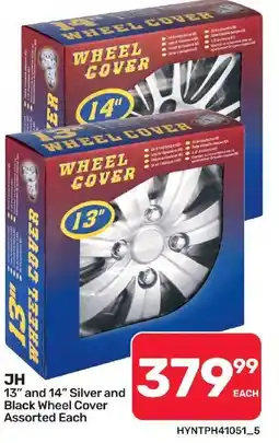 Pick n Pay Hypermarket 13" and 14" Silver and Black Wheel Cover Assorted offer