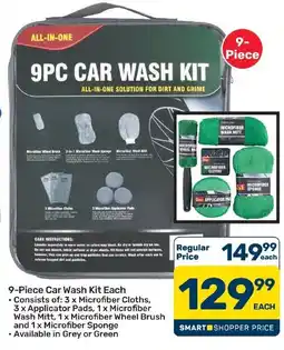 Pick n Pay Hypermarket 9PC CAR WASH KIT offer