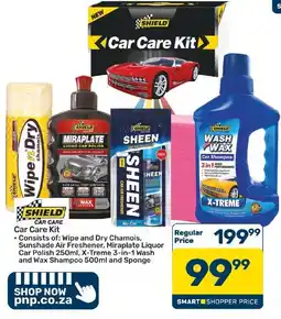 Pick n Pay Hypermarket SHIELD Car Care Kit offer