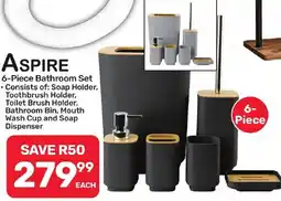 Pick n Pay Hypermarket ASPIRE 6-Piece Bathroom Set offer