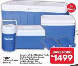 Pick n Pay Hypermarket Polar 6-Piece Cooler Box Set offer