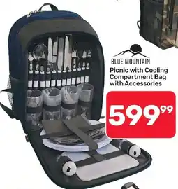 Pick n Pay Hypermarket BLUE MOUNTAIN Picnic with Cooling Compartment Bag with Accessories offer