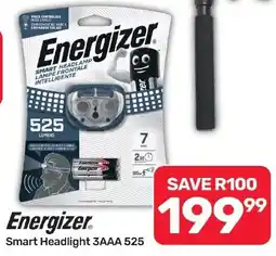 Pick n Pay Hypermarket Energizer Smart Headlight 3AAA 525 offer