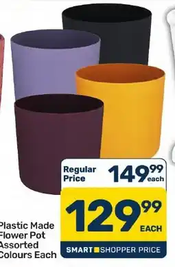 Pick n Pay Hypermarket Plastic Made Flower Pot Assorted offer
