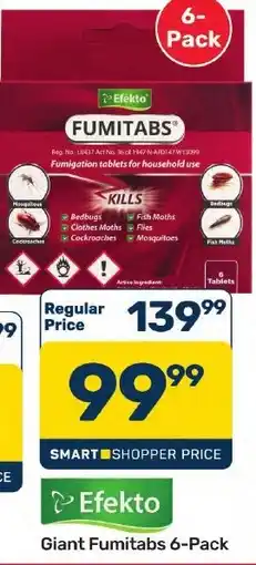 Pick n Pay Hypermarket Giant Fumitabs 6-Pack offer