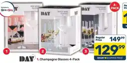 Pick n Pay DAY Champagne Glasses 4-Pack offer