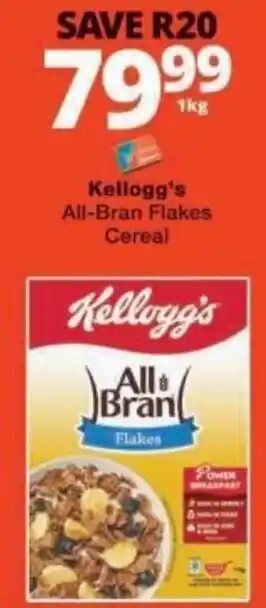 Checkers Kellogg's All-Bran Flakes Cereal offer
