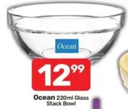 Pick n Pay Ocean 220ml Glass Stack Bowl offer