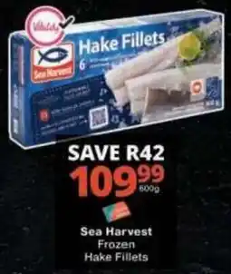 Checkers Sea Harvest Frozen Hake Fillets offer