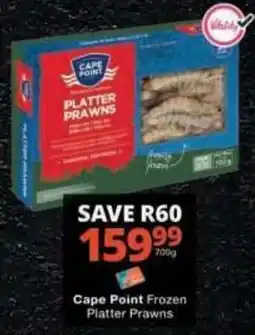 Checkers Cape Point Frozen Platter Prawns offer