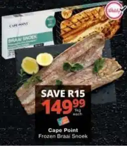 Checkers Cape Point Frozen Braai Snoek offer