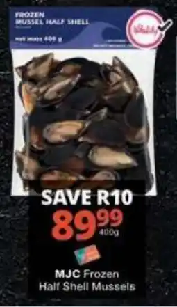 Checkers MJC Frozen Half Shell Mussels offer