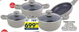 Pick n Pay Modern Living 7-Piece Grey Cookware Set offer