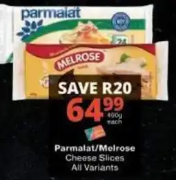 Checkers Parmalat/Melrose Cheese Slices offer