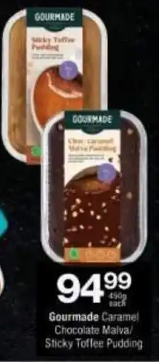 Checkers Gourmade Caramel Chocolate Malva/ Sticky Toffee Pudding offer