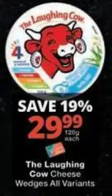 Checkers The Laughing Cow Cheese Wedges offer
