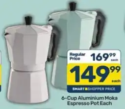 Pick n Pay 6-Cup Aluminium Moka Espresso Pot offer