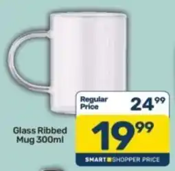 Pick n Pay Glass Ribbed Mug offer