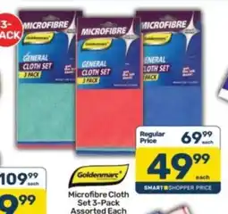 Pick n Pay Goldenmars Microfibre Cloth Set 3-Pack Assorted offer